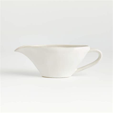 Marin White Gravy Boat Reviews Crate And Barrel