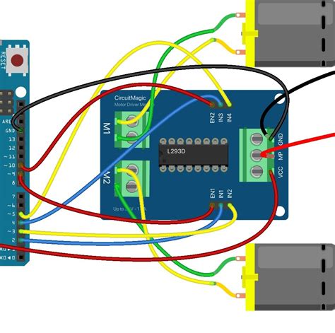 Control DC Motors With Arduino And L293D Motor Driver IC 46 OFF