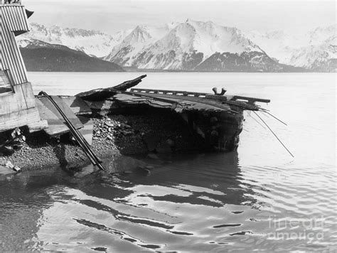 There were no immediate reports on loss of property. Earthquake Damage, Alaska, 1964 Photograph by Omikron