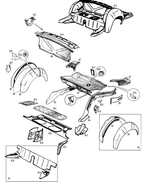 Mgb Rear Body British Motor Heritage Limited