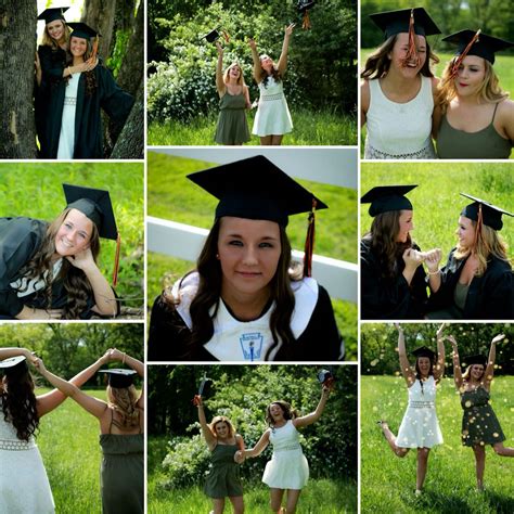 senior pictures of cap and gown taken by captured by christina photography graduation pose