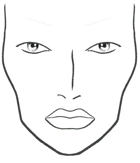 Printable Face Charts For Makeup