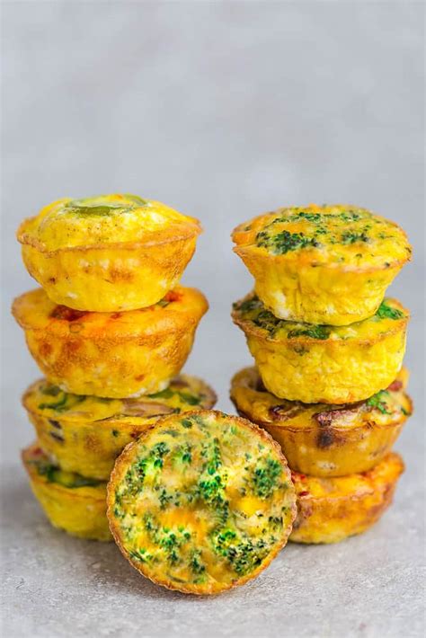 Broccoli And Cheese Egg Muffins Easy Low Carbketo Breakfast Recipe