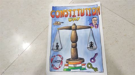 Poster Drawing Of Constitution Day Youtube