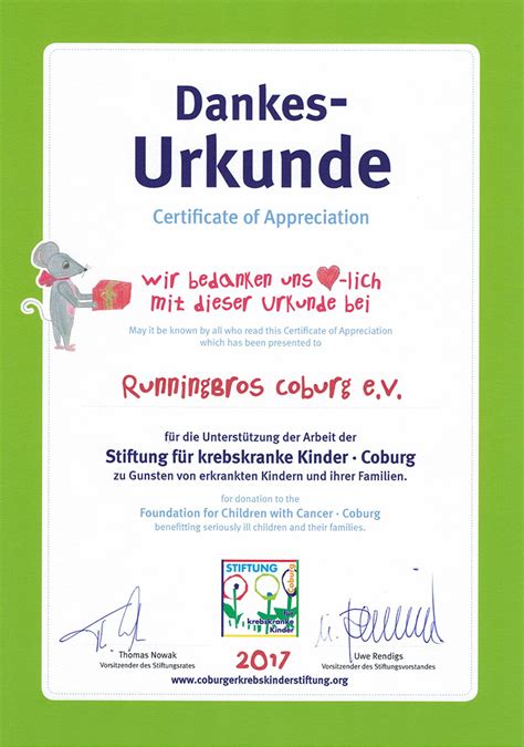 Kinder urkunden kostenlos ausdrucken mustertexte für sporturkunden urkunden onlinede kinderurkunde mit kindern vorlage 749 Dankesurkunde für Unterstützung der Stiftung für ...