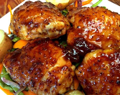 Aleppo Pepper And Apricot Glazed Chicken Thigh Recipe
