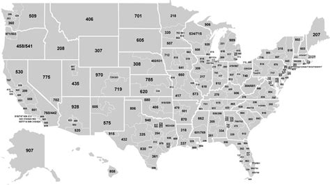 This Map Of Us Area Codes Notinteresting