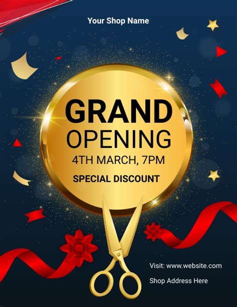 Grand Opening Banner Ad Template Postermywall