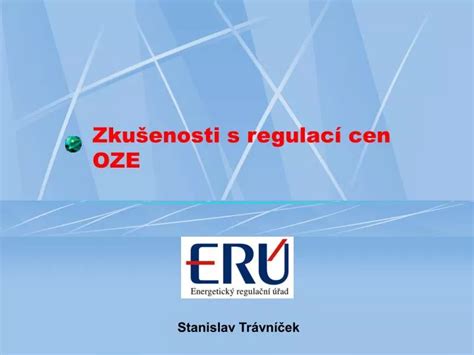 PPT Zkušenosti s regulací cen OZE PowerPoint Presentation free