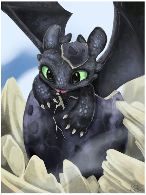 Baby Toothless By Xxniklexx On Deviantart How Train Your Dragon How