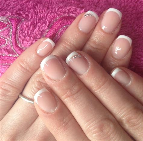 Pretty For Christmas Natural Gel Nails Gel Nails French Glamour Nails