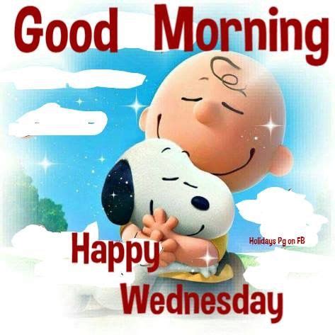 Good Morning Happy Wednesday Peanuts Gang Snoopy Charlie Brown