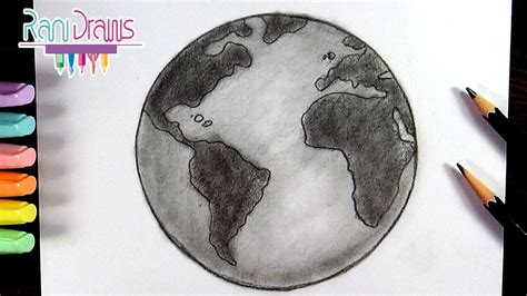 Cómo Dibujar Planeta Tierra Con LÁpiz How To Draw The Earth With