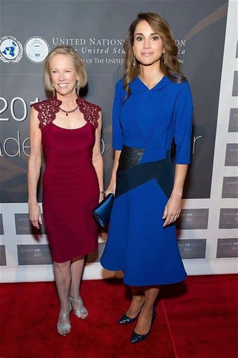 United Nations Foundation Ceo Kathy Calvin L And Jordanian Queen Rania Al Abdullah Attend The