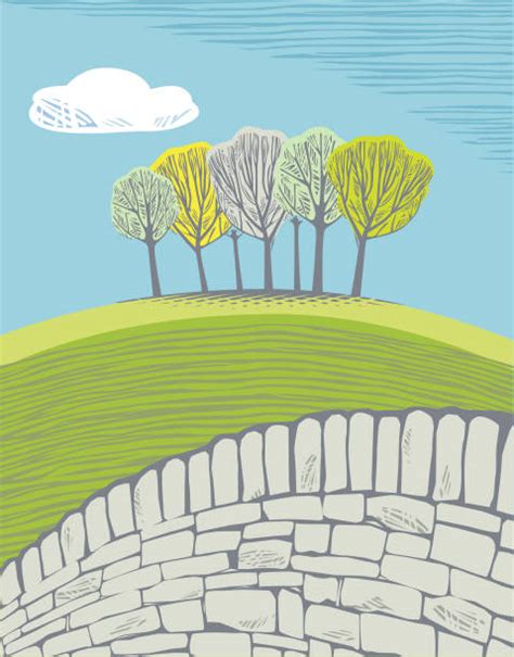 Best Stone Wall Illustrations Royalty Free Vector