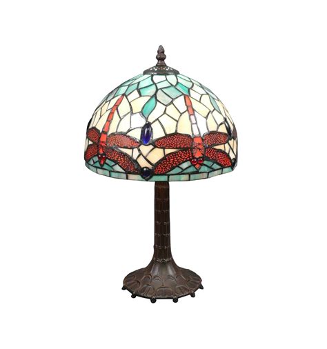 Lámpara Tiffany Estilo Art Nouveau Dragonfly