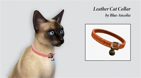 Leather Cat Collar At Blue Ancolia Sims 4 Updates