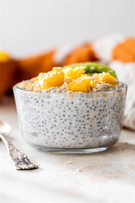 Tropical Chia Pudding Breakfast Bowl High Protein Bay Leaf Services
