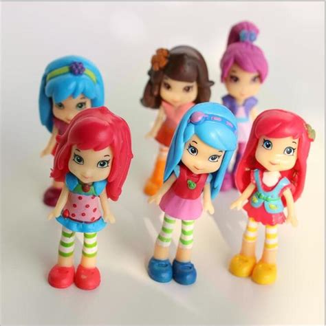 Cartoon Strawberry Girls Action Figure Toys Pvc Shortcake Princess