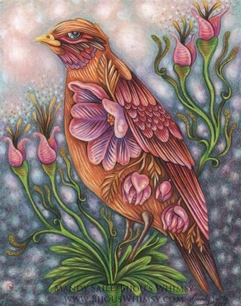 Hope Eternal Bird Art Print Mandy Saile 8 X 10 Spring Hope