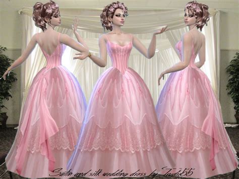 Long Wedding Dress The Sims 4 P2 Sims4 Clove Share
