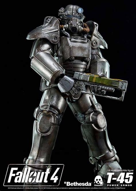 Threezero Fallout 4 T 45 Power Armor Action Figure Gadgetsin