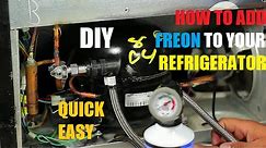 How to Add Freon To Your Refrigerator 134a