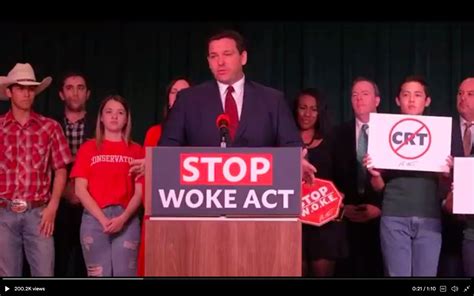 Ron Desantis Announces Stop Woke Act That Allows Florida Parents To