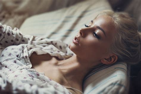 Dmitry Borisov Women Blonde Lying Down Women Indoors Katerina Shiryaeva Model Profile