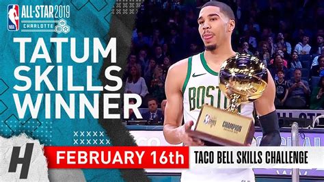 Jayson Tatum Wins 2019 Nba All Star Skills Challenge February 16 2019 Full Highlights Youtube