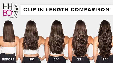 Clip In Hair Extensions Length Guide Hheo Youtube
