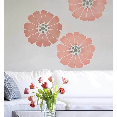 Timeless decor stencils perfect for use on furniture and home décor pieces. Lovely Bloom Wall Art Stencil - MEDIUM - Floral Stencils ...