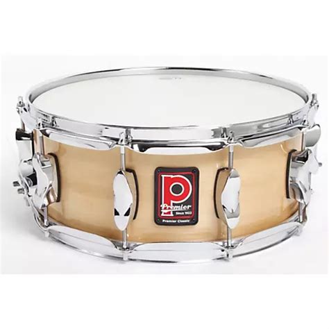 Premier Classic Maple Snare Drum Natural Lacquer 14x55 Musicians Friend