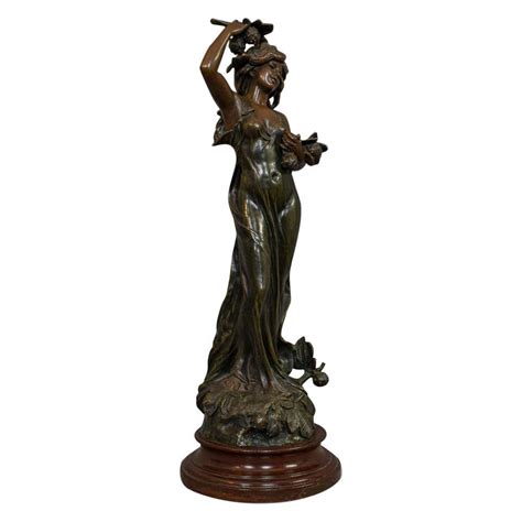 White Marble Statue Depicting Classically Draped Female Figure At 1stdibs
