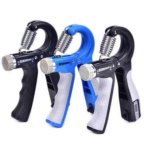 2020 R Shape Adjustable Countable Hand Grips Strength Exercise Gripper