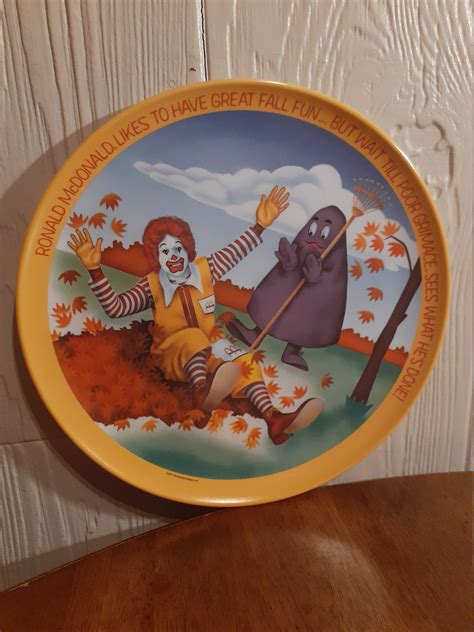 Set Of 3 Ronald Mcdonald Collectible Plates Vintage 1977 Etsy
