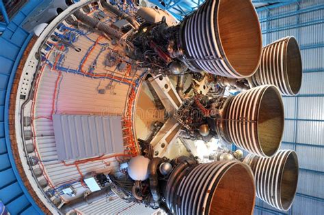 Saturn V Rocket Engines Cape Canaveral Florida Stock Photo Image Of