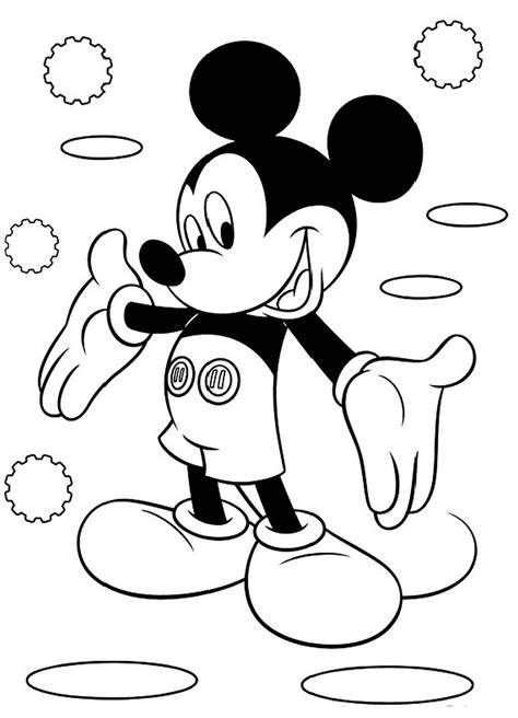 Disegno Di Topolino Che Guida Un Auto Da Colorare Coloriamo