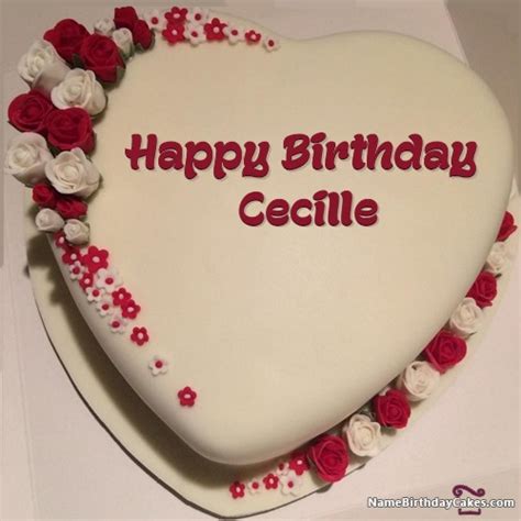 Happy Birthday Cecille Cakes Cards Wishes