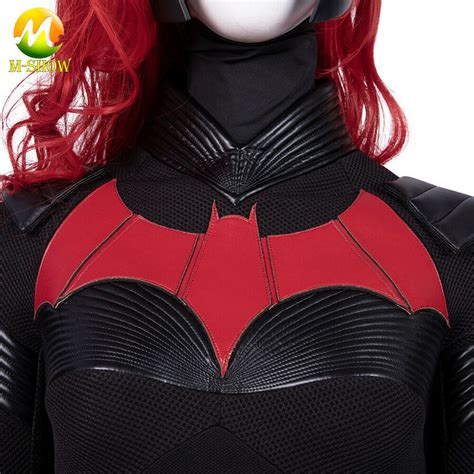 Batwoman Batgirl Cosplay Costume Kate Kane Outfit Bodysuit Cape For