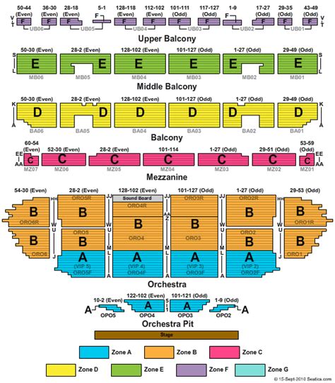 Seating Chart At The Fox Theatre In St Louis Paul Smith