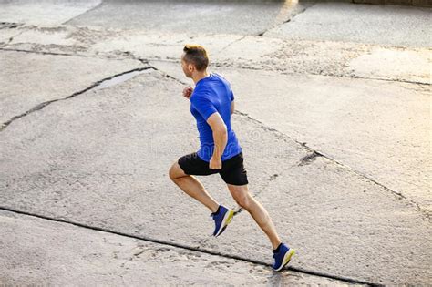 Male Runner To Run Morning Jog Stock Photo Image Of Athletic Runner