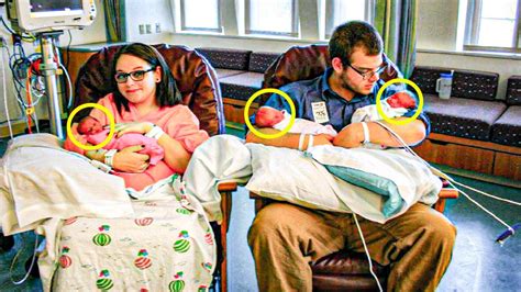this woman gave birth to very rare identical triplets youtube