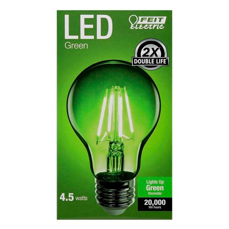 Feit Electric A19 45 Watt Led Light Bulb Green Shop Light Bulbs At