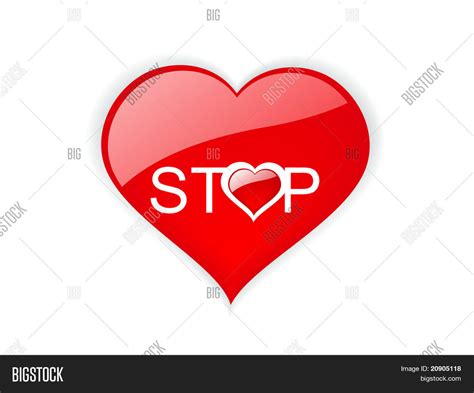 Love Stop Sign Vector Vector And Photo Free Trial Bigstock