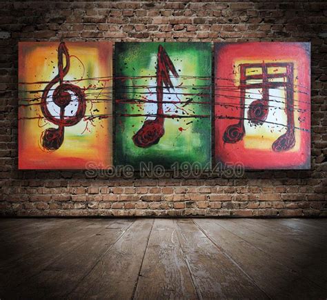 Abstract Painting Music Note