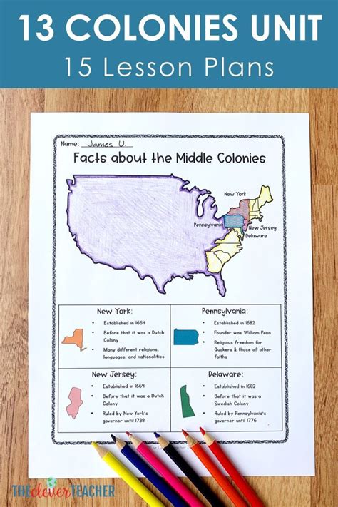 Free 13 Colonies Map Worksheet And Lesson Artofit