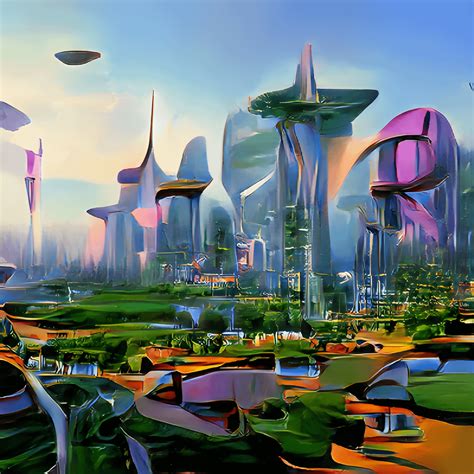 Futuristic Utopian Society Rabstractart