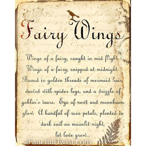 Fairy Wings Spell 8 X 10 Print By Afancifultwist On Etsy 1200