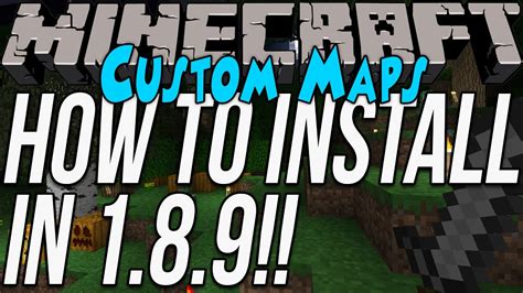How To Download And Install Custom Maps In Minecraft 189 Youtube